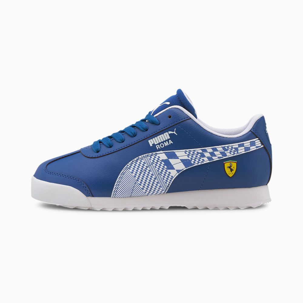 Puma Scuderia Ferrari Roma Fiú Sportcipő - Kék/Fehér ( Hungary - ZNOAY0263 )